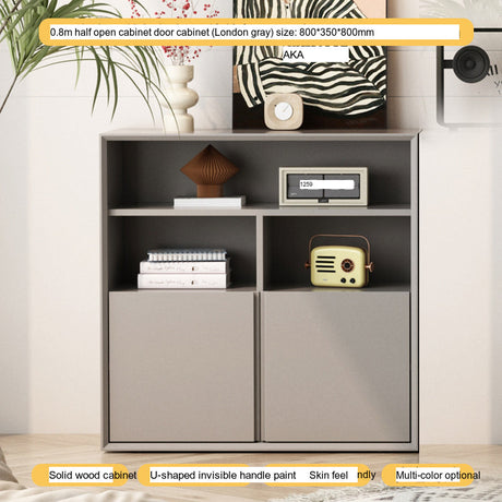 LINYUE Rowan Low Bookcase with Free Combination Storage from LINYUE