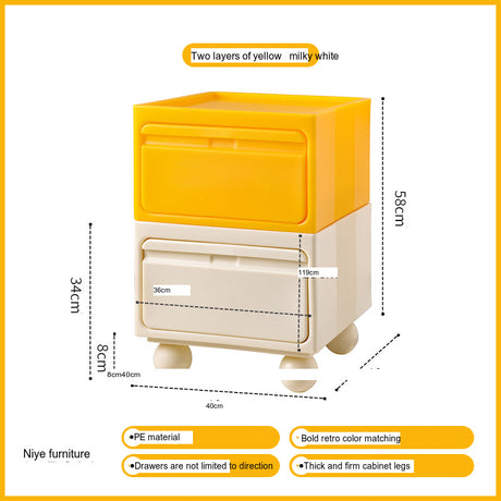 NIYE Calypso Minimalist Nordic Bedroom Storage Side Cabinet from NIYE