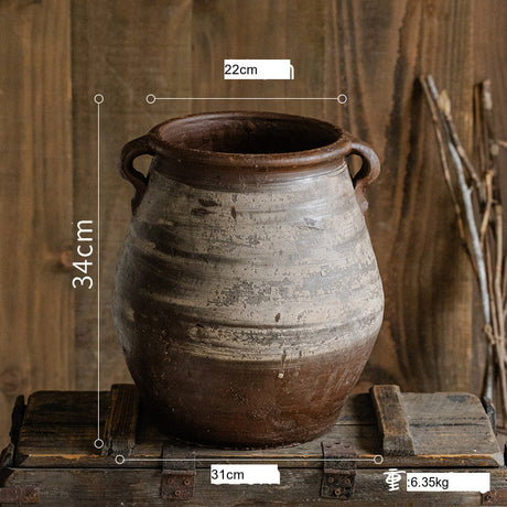 JUHAN Isolde Rustic Floral Arrangement Pottery Vase from JUHAN