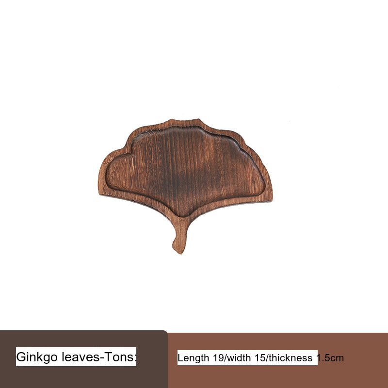PAULOWNIA YOKOHAMA Elegant Leaf-Shaped Wooden Pallet Tray from PAULOWNIA