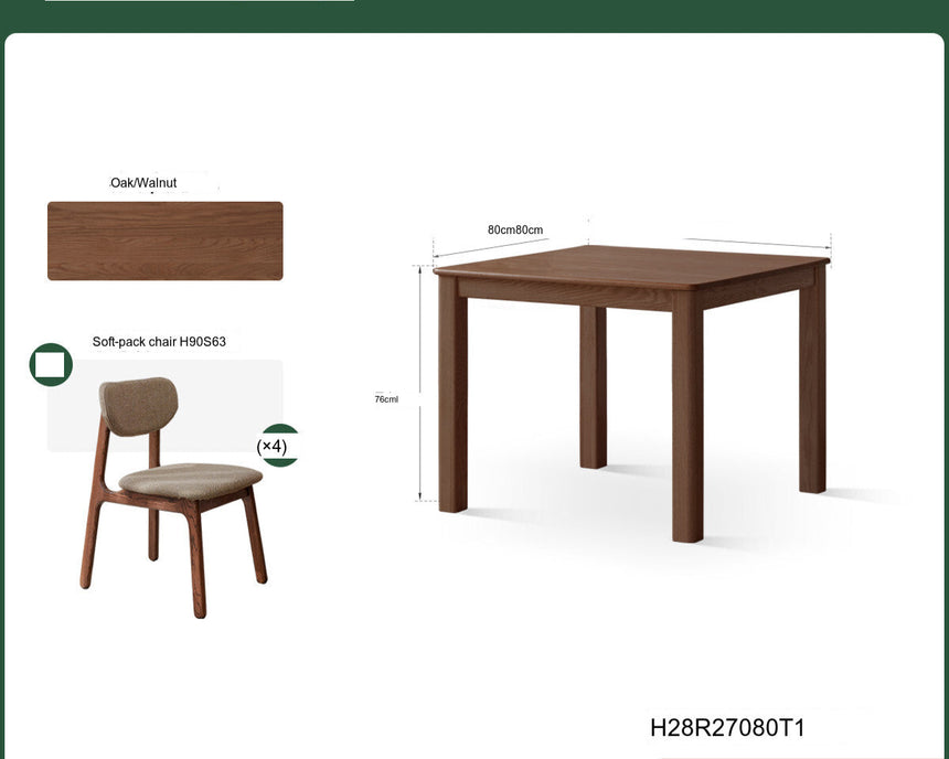 GENJI Hiroshi Elegant Solid Wood Dining Table from GENJI