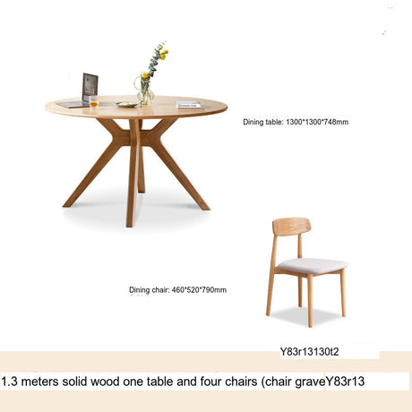 GENJI Haruki Elegant Oak Dining Set from GENJI