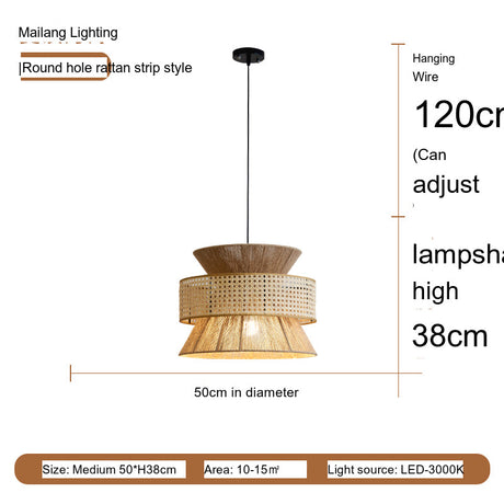 MAILANG Kenji Elegant Hemp Rope Chandelier from MAILANG