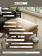 MOXER Kintsugi Elegant Luxury Leather Footstool from MOXER
