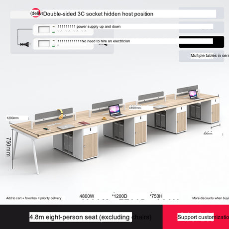 MUTINI Cortland Simple Modern Office Screen Desk Set from MUTINI