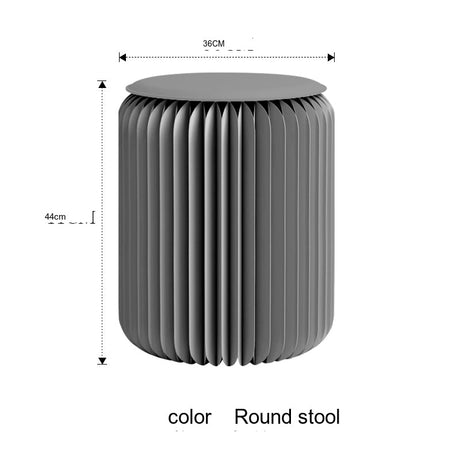 SHIBA Tameshigawa Chic Minimal Folding Round Stool from SHIBA