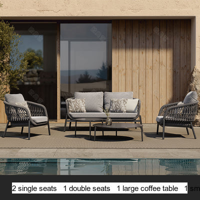 RATTAN SPACE Araceli Premium Waterproof High Chair Coffee Table with Sun Protection from RATTAN SPACE