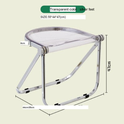 NIYE Serafina Vibrant Transparent Folding Chair from NIYE