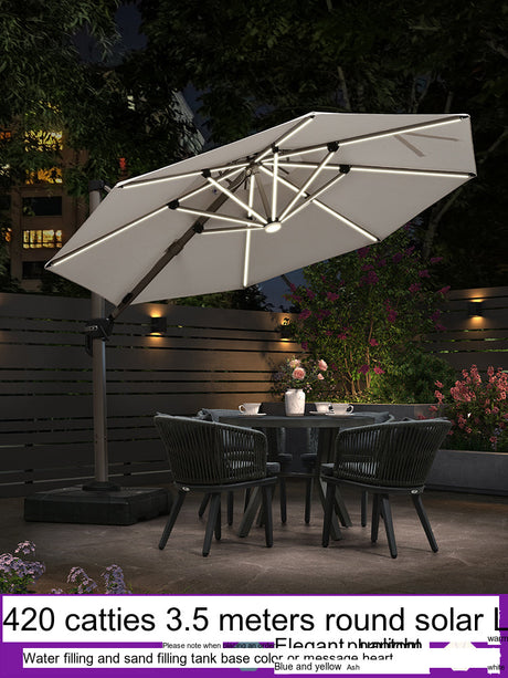 ZIYE Isola Solar-Powered Street Umbrella for Leisure Villa. from ZIYE