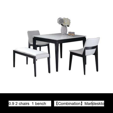 OROMA Isolde Elegant Square Marble Dining Table from OROMA