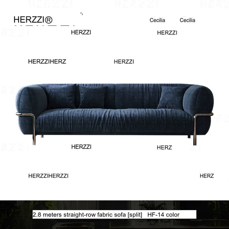 HERZZI Santiago Elegant Stainless Steel Vintage Sofa from HERZZI