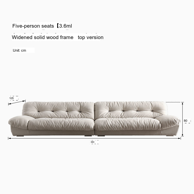 QUANMU Leandro Luxurious Cream Fabric Anti-Scratch Sofa from QUANMU