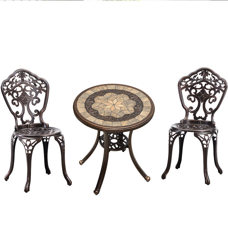 ZIYE Fujiko Elegant Wrought Iron 3-Piece Coffee Table Set from ZIYE