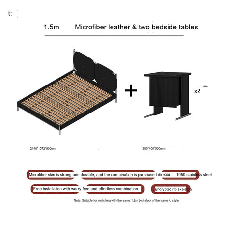 TELLS Amara Luxurious Modern Leather Bed from TELLS