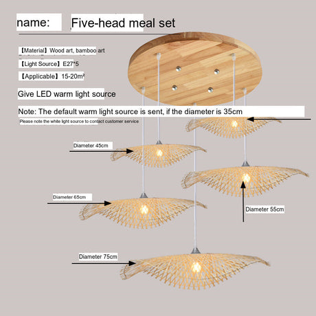 BOJI Santiago Elegant Bamboo Ceiling Lamp Living Room Light from BOJI