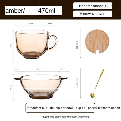 SUCO Matilda High-Temperature Transparent Glass Tea Cup from SUCO