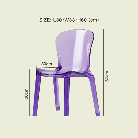 LAZYSPACE Levi Acrylic Milk Tea Highchair from LAZYSPACE