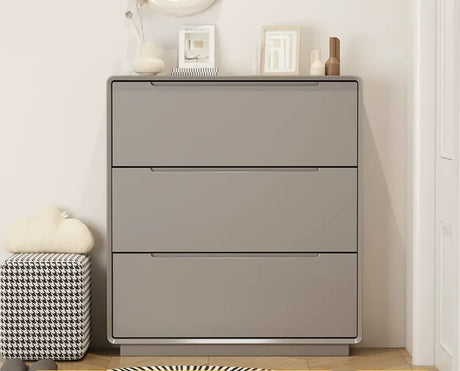 LINYUE Elara Minimalist Cream Flip Shoe Cabinet from LINYUE