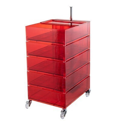 NIYE Tamsin Modern Acrylic Universal Coffee Table Cart from NIYE