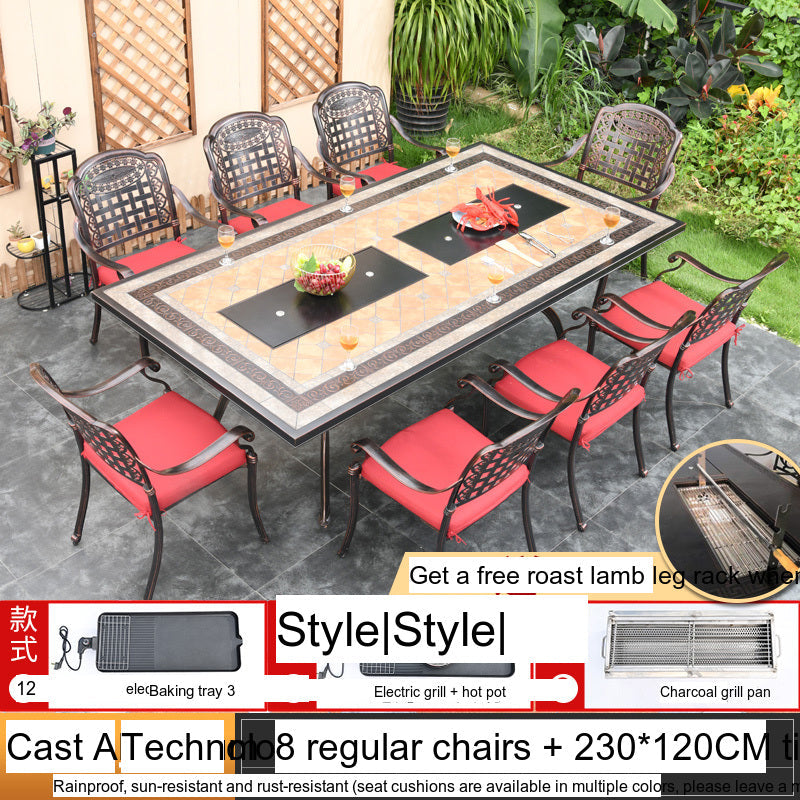 MOJIA Theron Multi-Functional Electric BBQ Table for Stylish Outdoors from MOJIA