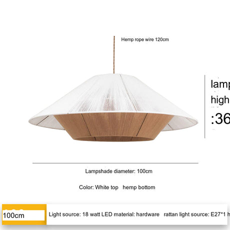 MAILANG Haruki Minimalist White Woven Ceiling Lamp. from MAILANG