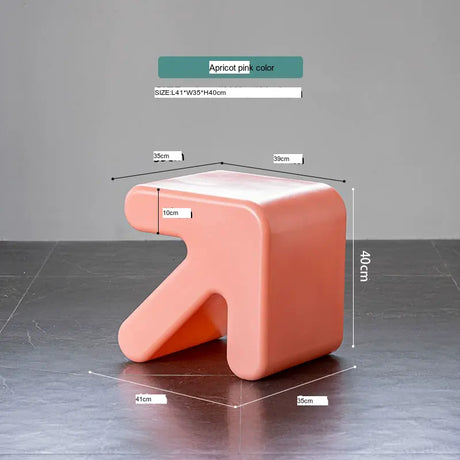 ABOUT WHITE Yamaguchi Charming Minimalist Plastic Stool from ABOUT WHITE