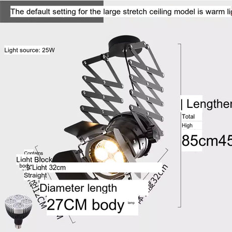 MODENG Spotlight Industrial Retro Ceiling Bar Light from MODENG