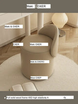 MOXER Elowen Luxurious Leather Makeup Stool from MOXER
