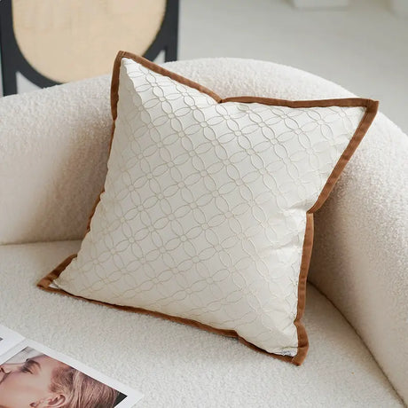 YOULI Beatrice Creamy Soft Beige Sofa Pillow from YOULI
