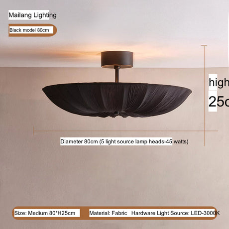 MAILANG Anorak Sleek Cream Lighting Ceiling Fixture from MAILANG