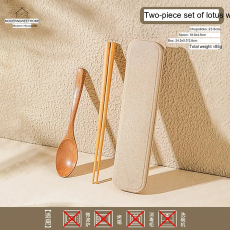 MH Aiko Elegant Natural Wood Chopsticks Set from MH