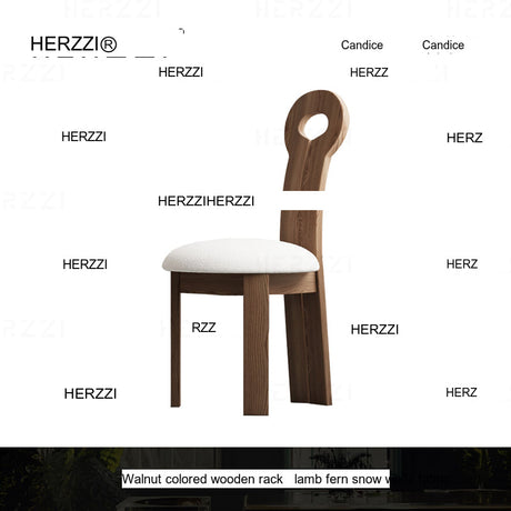 HERZZI Alaric Elegant Solid Wood Dining Chair from HERZZI