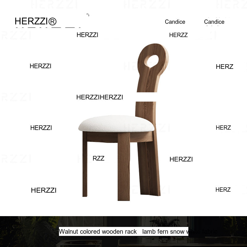 HERZZI Alaric Elegant Solid Wood Dining Chair from HERZZI