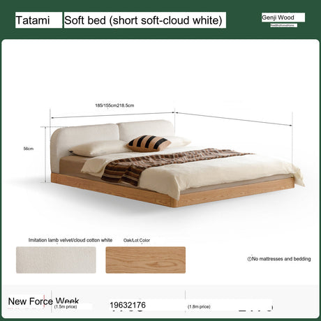 GENJI Akihiro Elegant Solid Wood Bed from GENJI