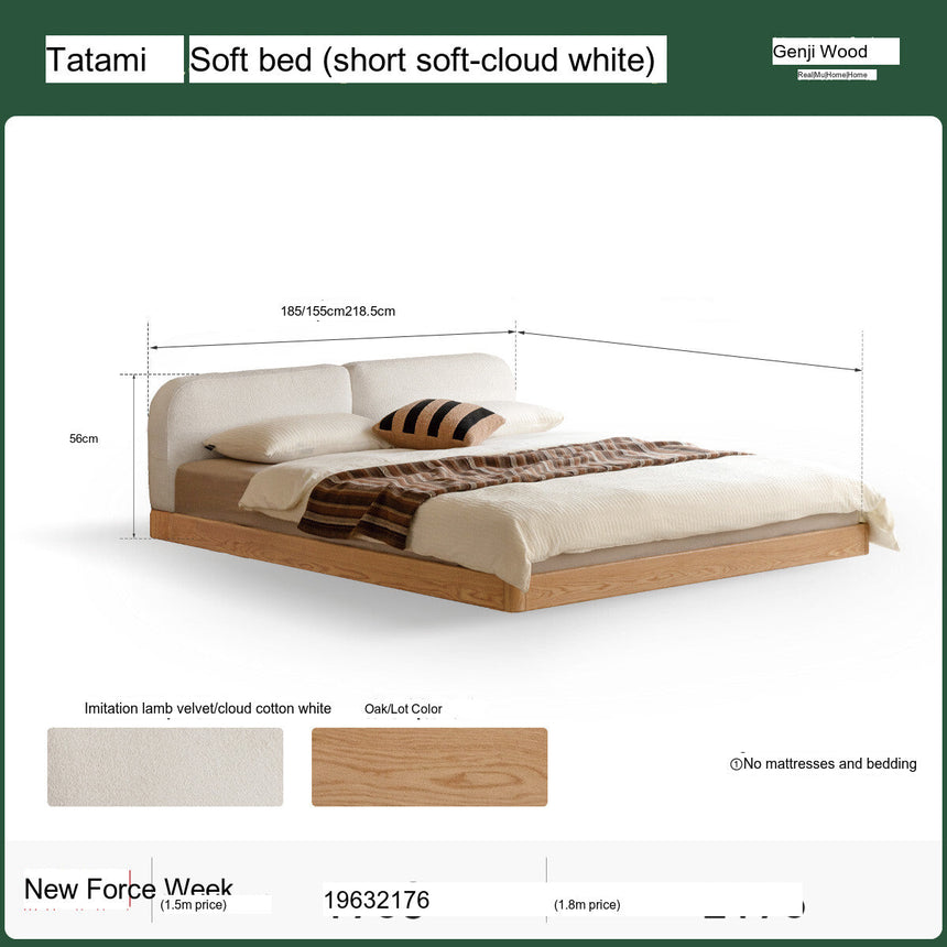 GENJI Akihiro Elegant Solid Wood Bed from GENJI