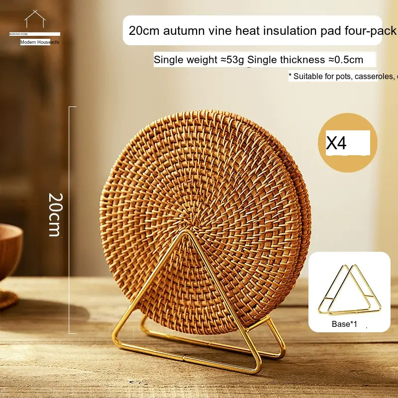 MH Isolde Premium Rattan Heat-Resistant Table Pad from MH