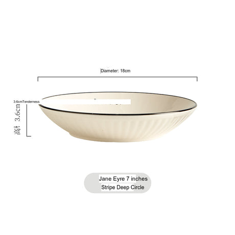 MOSE White Circle Dinner Plate Set from MOSE