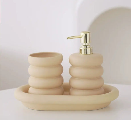 LENYVASEN Esme Elegant Bathroom Wash Cup Set from LENYVASEN