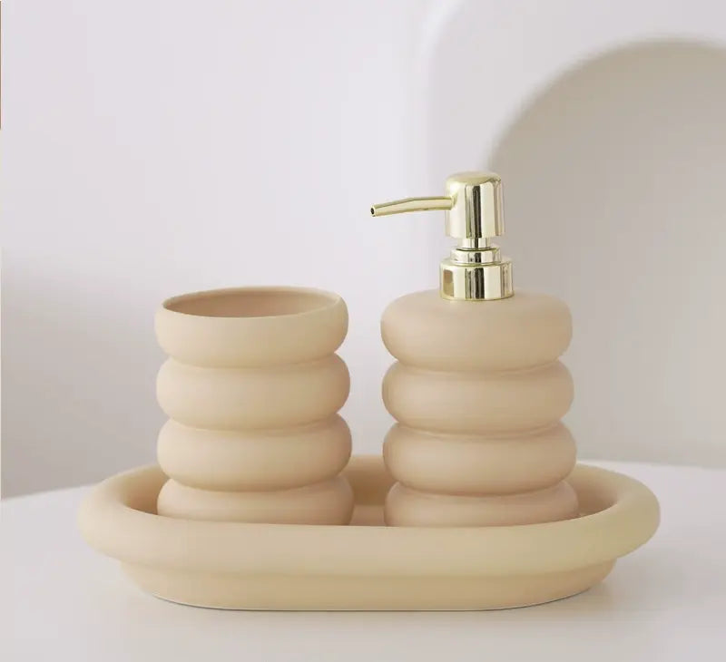LENYVASEN Esme Elegant Bathroom Wash Cup Set from LENYVASEN