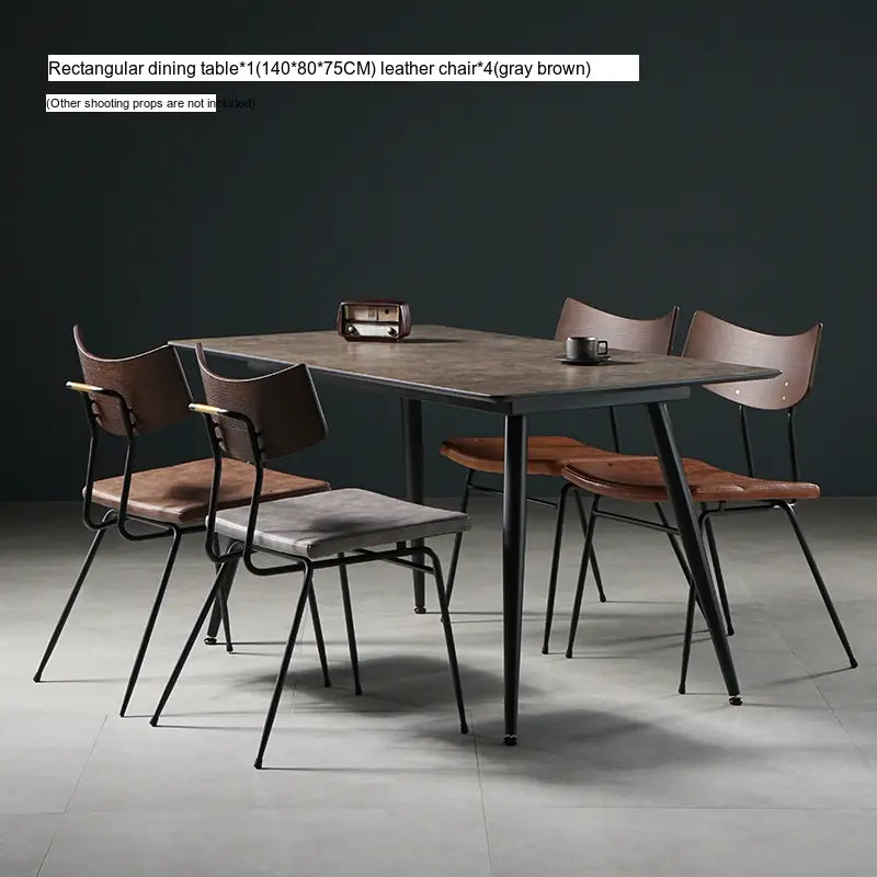 ABOUT WHITE Elowen Minimalist Cement Table Set from ABOUT WHITE