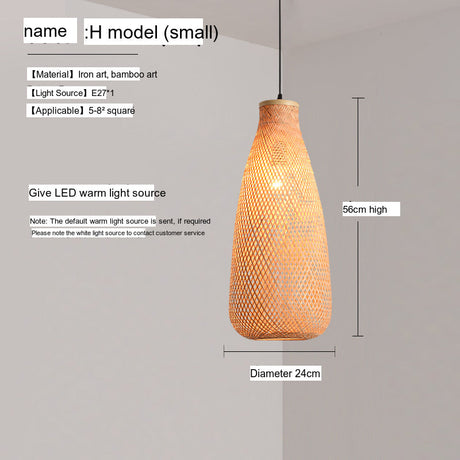 BOJI Haruki Elegant Bamboo Ceiling Lamp from BOJI