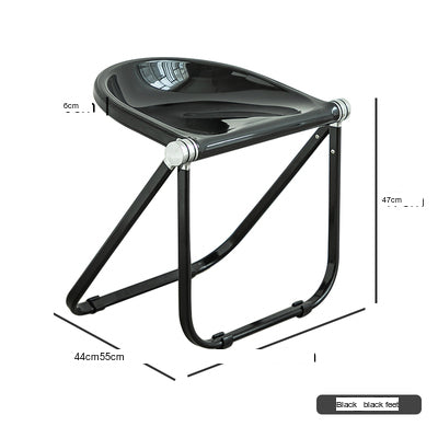 NIYE Montgomery Sleek Transparent Folding Stool from NIYE