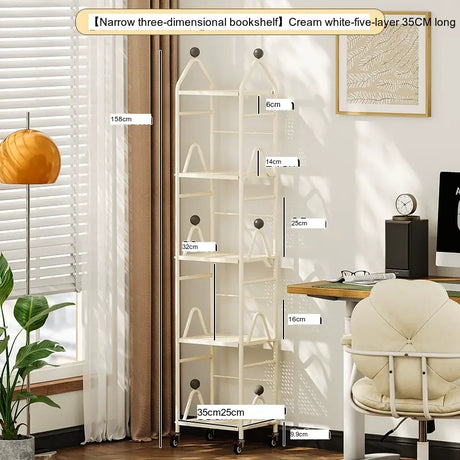 XIMIKA Hiroko Versatile Iron Children's Bookshelf Rack from XIMIKA
