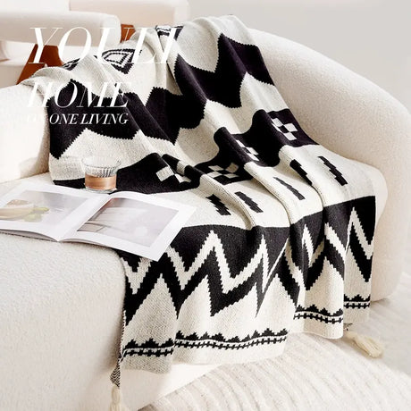 YOULI Genevieve Soft Cozy Knitted Blanket from YOULI