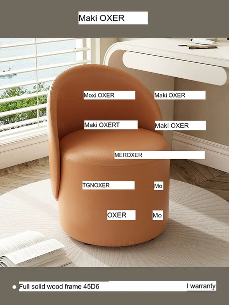 MOXER Aria Luxury Movable Makeup Stool from MOXER