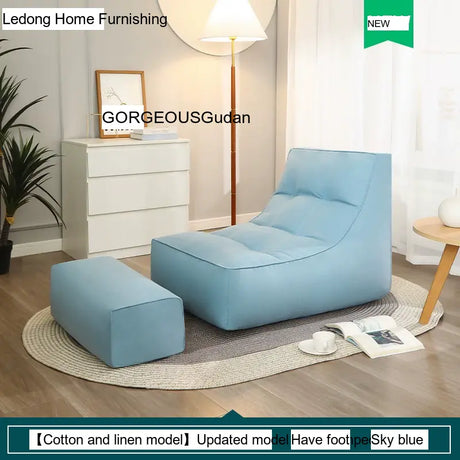 LEDONG Haruka Plush Adjustable Recliner Bean Bag Sofa from LEDONG