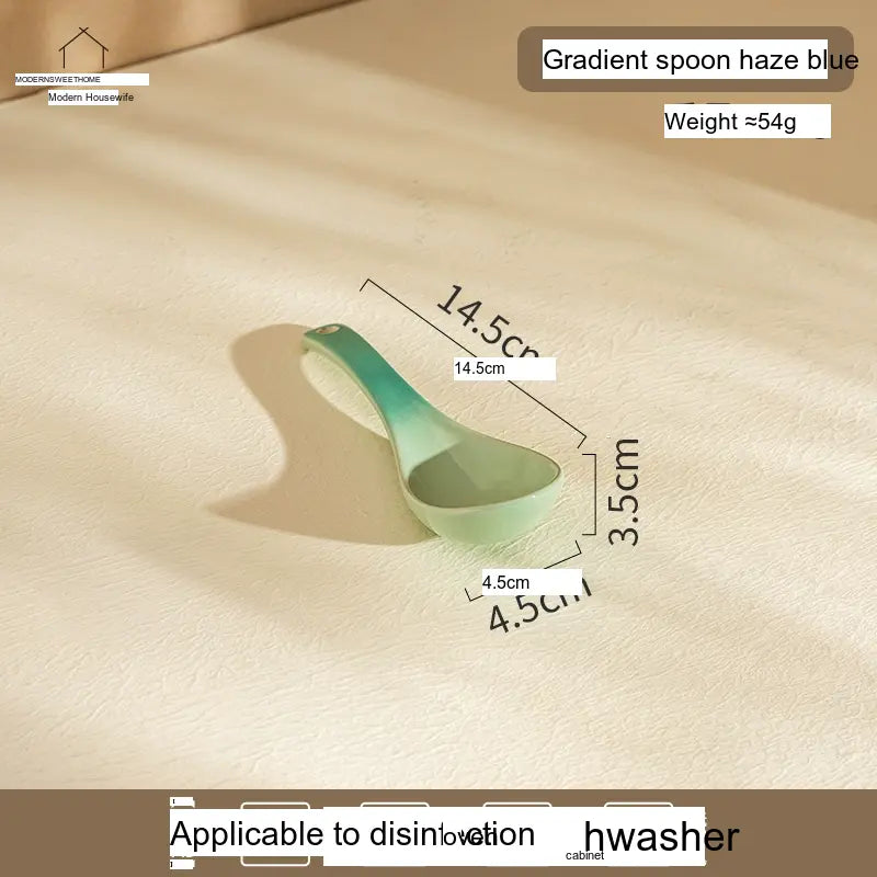MH Elowen Elegant High-Value Ceramic Soup Spoon from MH