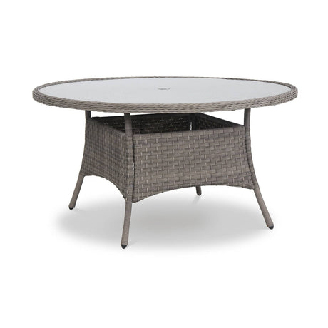 DIME GARDEN Callista Elegant Patio Umbrella Dining Set from DIME GARDEN