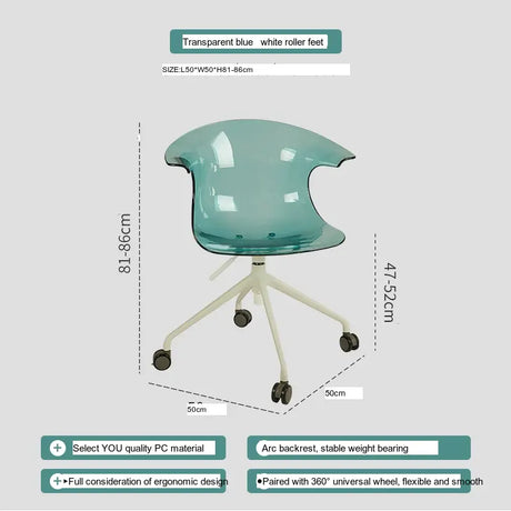 ABOUT WHITE Kiyoshi Elegant Adjustable Computer Chair from ABOUT WHITE