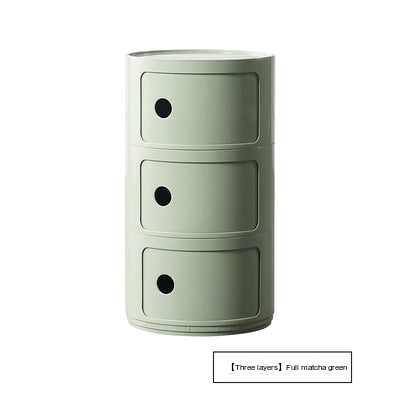 NIYE Aveline Minimalist Round Storage Side Table from NIYE